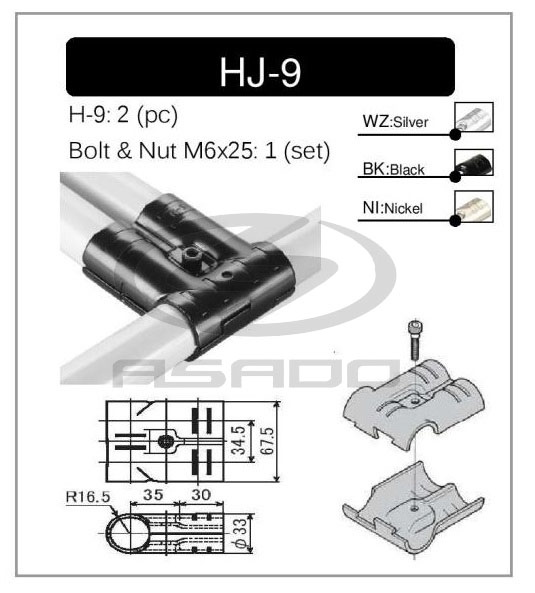 Khớp nối HJ-9-khop-noi-metal-joint-hj-9
